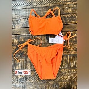 Orange Women's Swim Set